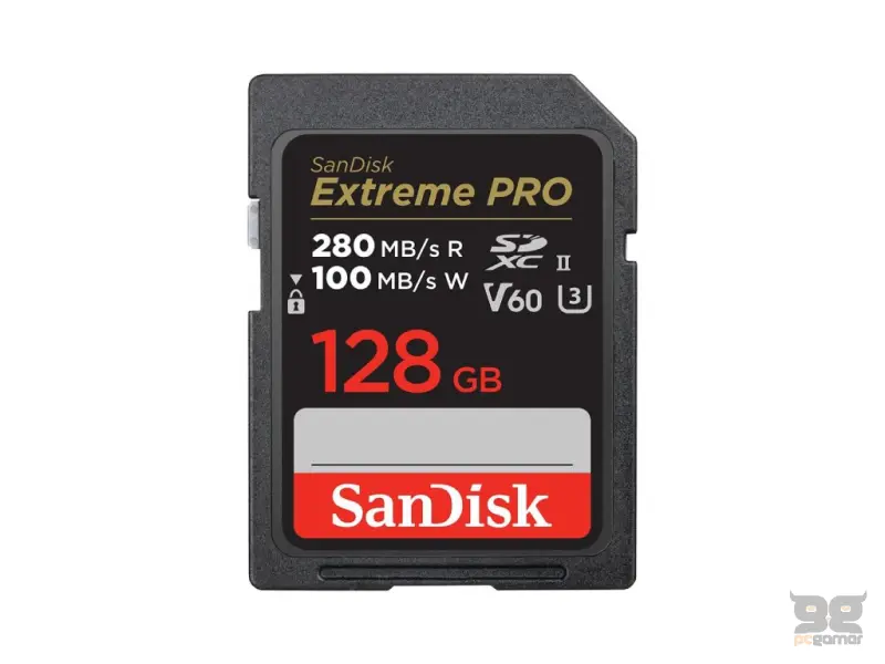 SanDisk SDXC 128GB Extreme PRO UHS-II, V60 280/100MB/S, C10