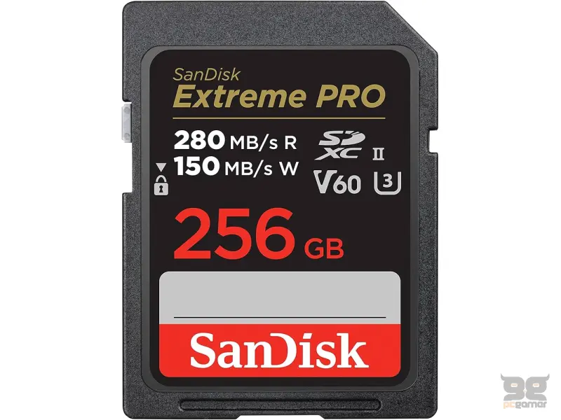 SanDisk Extreme PRO SDXC UHS-II Card - 256GB Up to Read/Write 280/150 MB/s