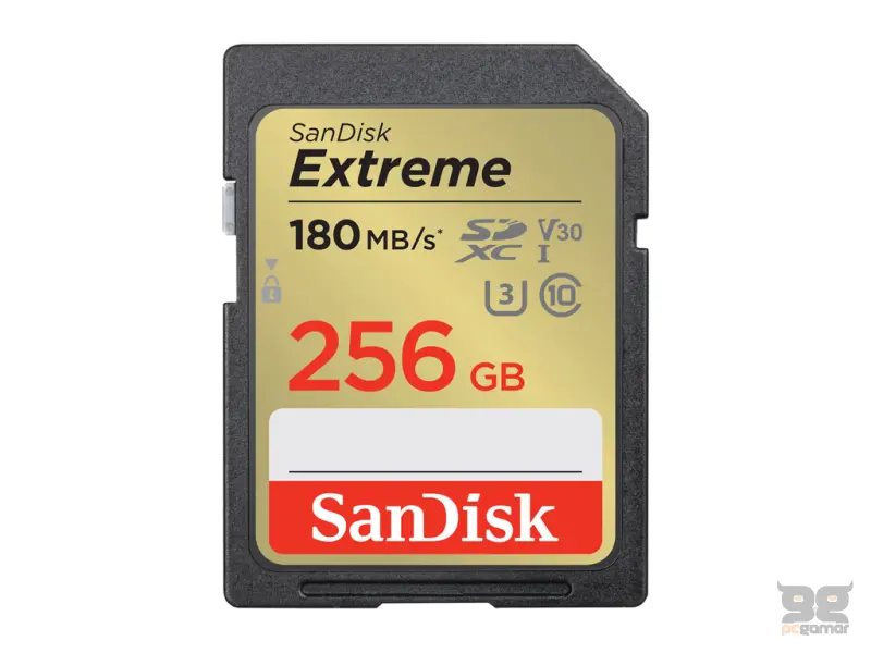 SanDisk Extreme 256GB SDXC Memory Card, up to 180MB/s & 130MB/s Read/Write, UHS-I, Class 10, U3, V30