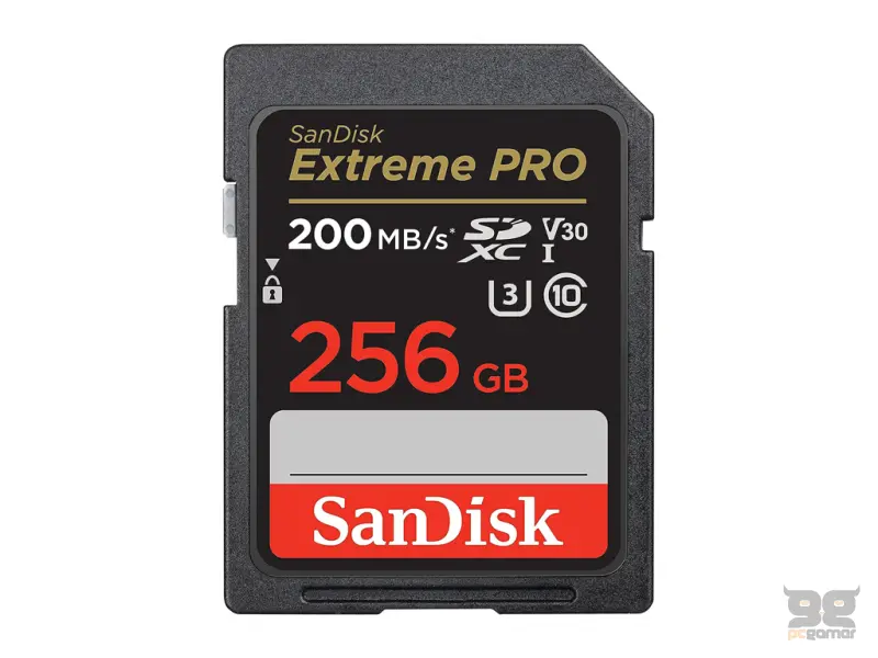 SanDisk Extreme PRO 256GB SDXC Card, up to Read/Write(MB/s): 200/140, UHS-I, Class 10, U3, V30