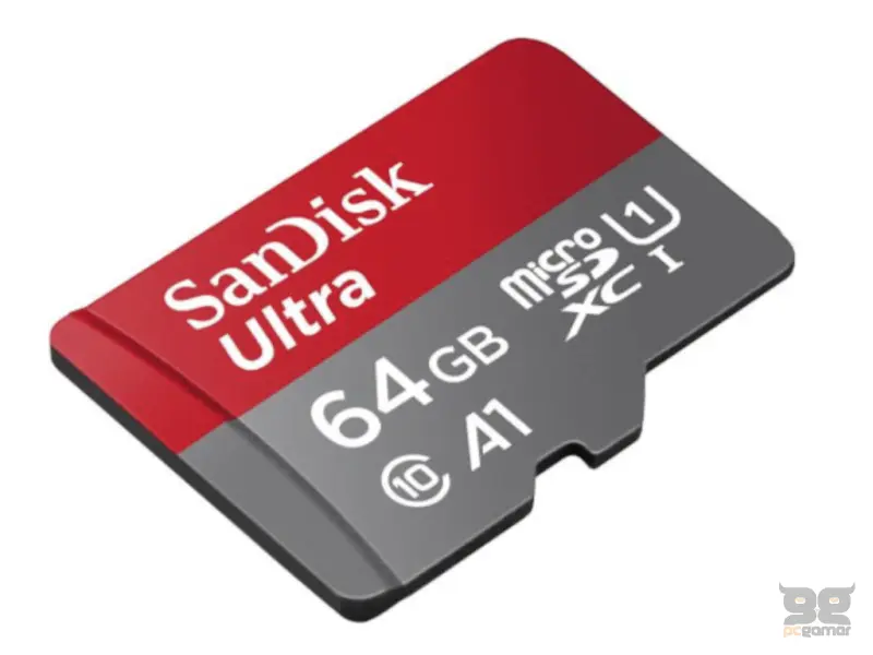 SanDisk 64GB Ultra microSDXC UHS-I Memory Card 140MB/s, C10, U1, Full HD, A1 sa Adapterom