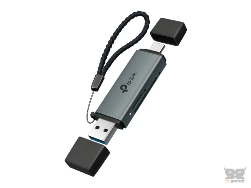 TP-LINK UA430D USB 3.0 Type-C & Type A to SD & microSD UHS-I 3.0 Card Reader, 2TB Max up to 200 MB/s