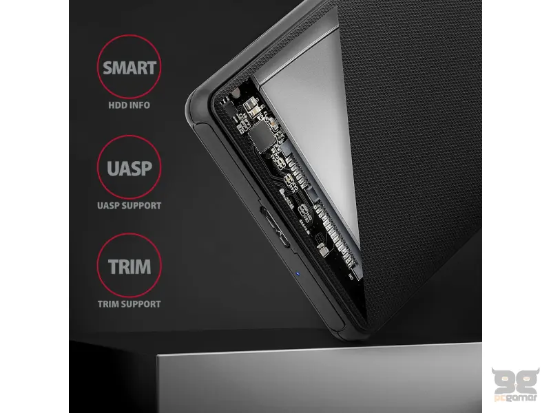 Axagon Eksterno kuciste 2.5" HDD/SSD, EE25-SL, USB 3.2