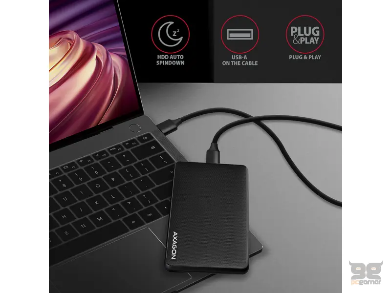 Axagon Eksterno kuciste 2.5" HDD/SSD, EE25-SL, USB 3.2