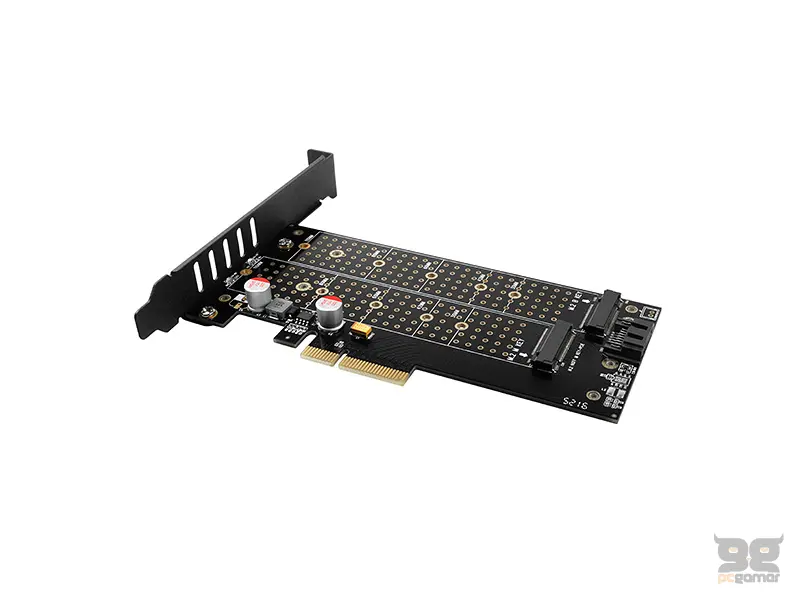 Axagon Adapter PCI za 2x NVME/ 1x SATA PCEM2-DC