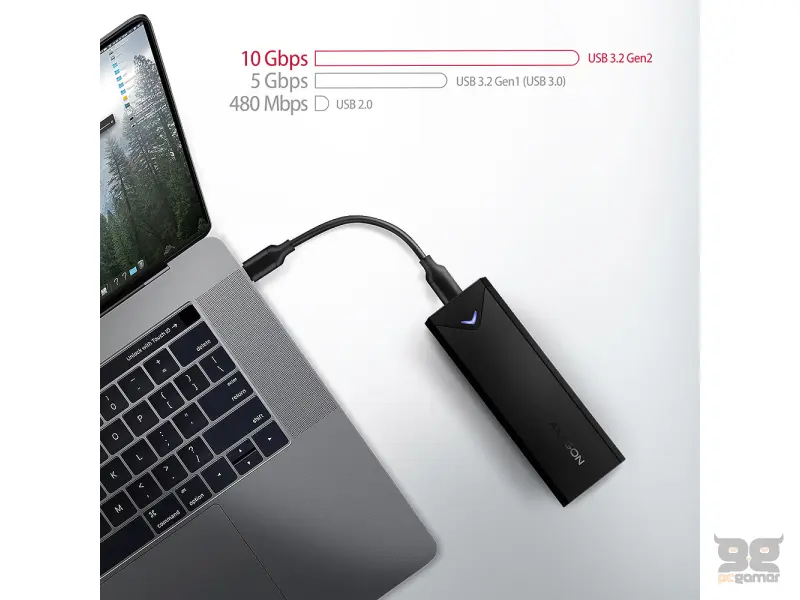 Axagon Eksterno kuciste m.2 NVMe/ USB Type-C EEM2-UB2