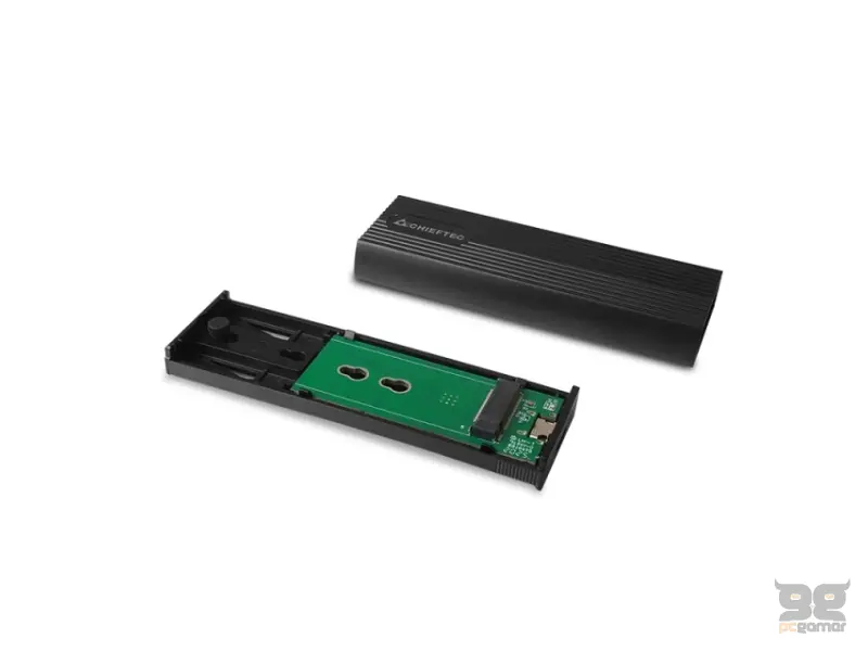 Chieftec Eksterno kuciste za m.2 SSD (NVME + SATA) USB 3.2 Type-C