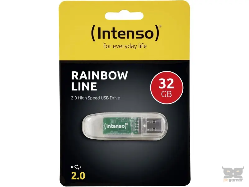 Intenso USB Flash Drive 32GB USB 2.0 Transparent