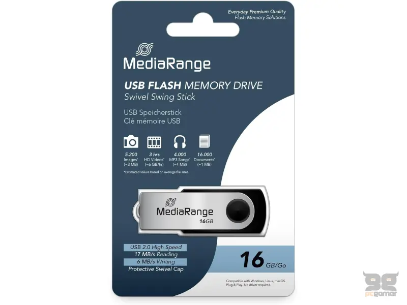 USB Flash Drive 16GB USB 2.0 MR910