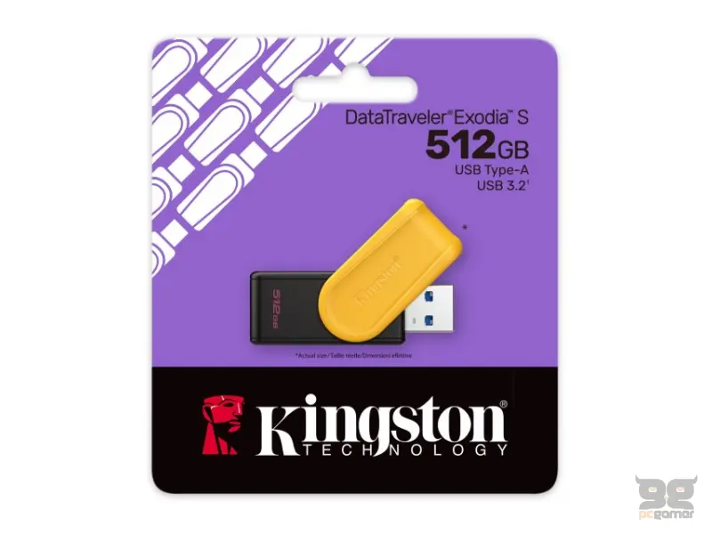 KINGSTON 512GB DataTraveler Exodia S USB 3.2 Gen1 DTXS/512GB 
