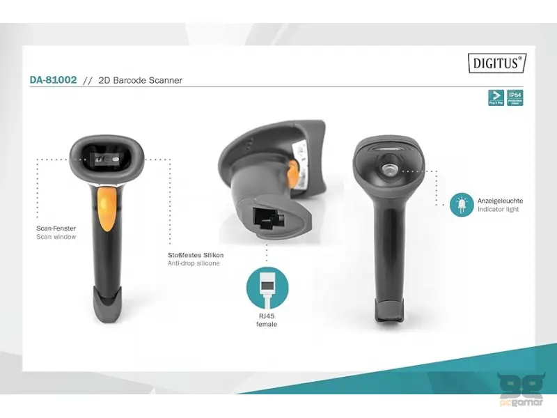 Digitus Barcode Scanner 2D bi-directional