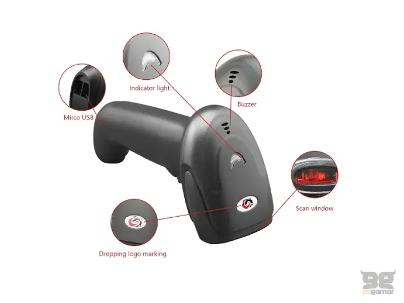 Sunlux Barcode Scan XL-SCAN 9309B Wireless