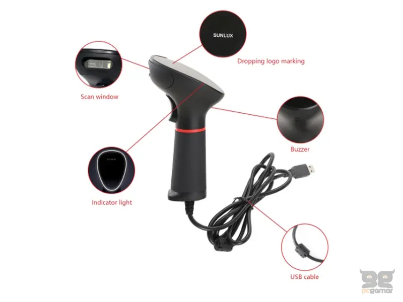 XL-SCAN XL-3610S 2D bar-kod čitač (skener) sa postoljem 