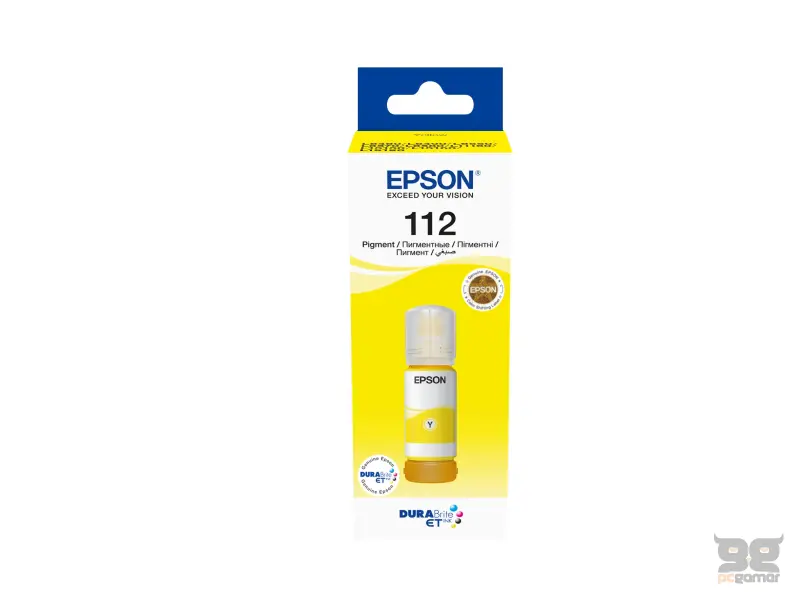 112 EcoTank Pigment Yellow ink bottle