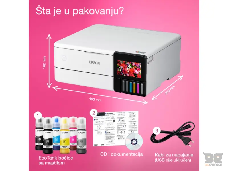 EPSON L8160 EcoTank ITS (6 boja) foto multifunkcijski štampač 