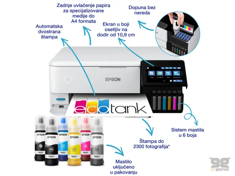 EPSON L8160 EcoTank ITS (6 boja) foto multifunkcijski štampač 