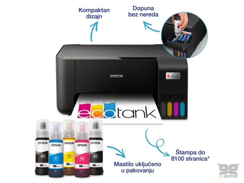 EPSON L3270 EcoTank ITS wireless multifunkcijski inkjet štampač 