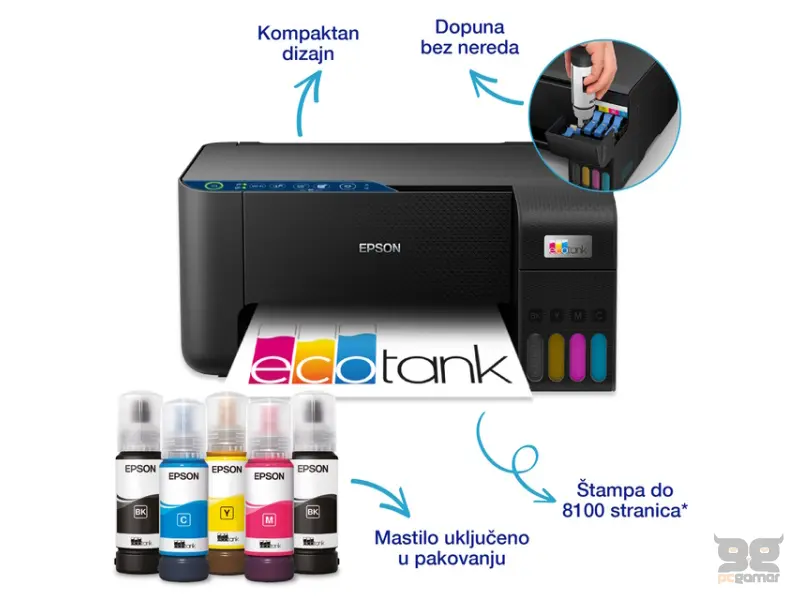 EPSON L3271 EcoTank ITS wireless multifunkcijski inkjet štampač 