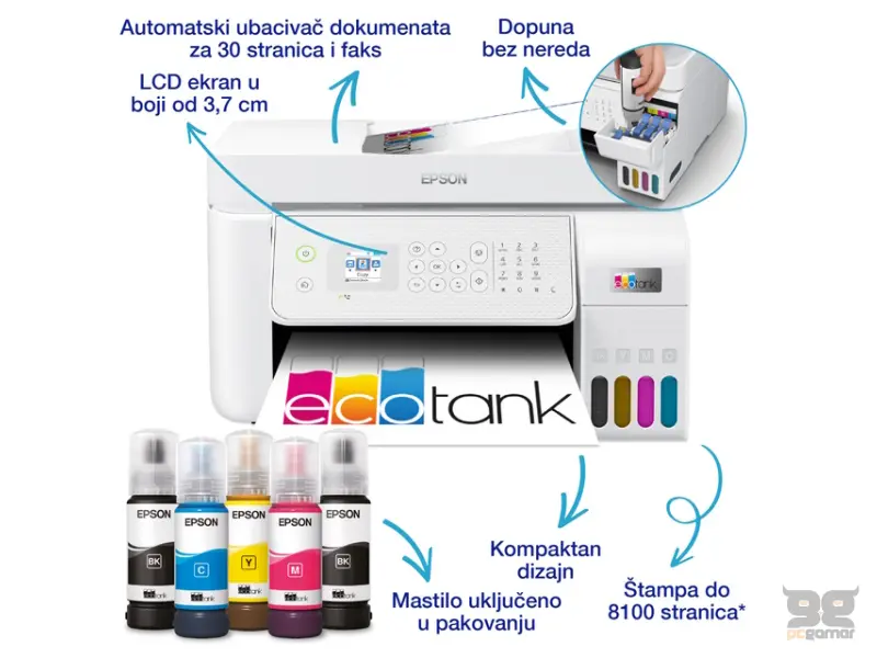 EPSON L5316 EcoTank ITS wireless multifunkcijski inkjet štampač 