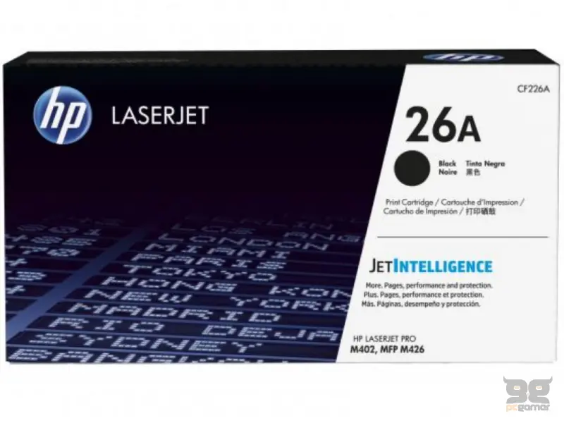 HP 26A Black standard za LJ Pr 0 ,402/MFP M426 CF 226A Kapacitet/strana:3100