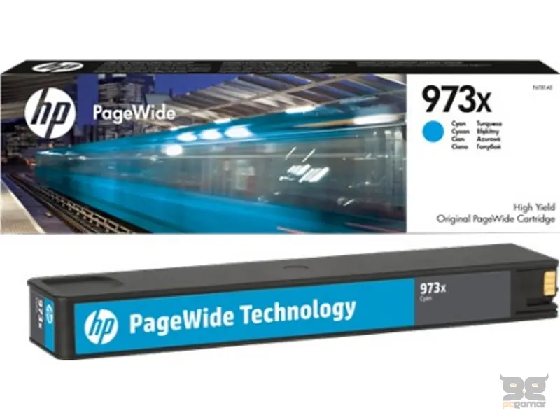 HP 973X High Yield Cyan Origin al PageWide Cartridge