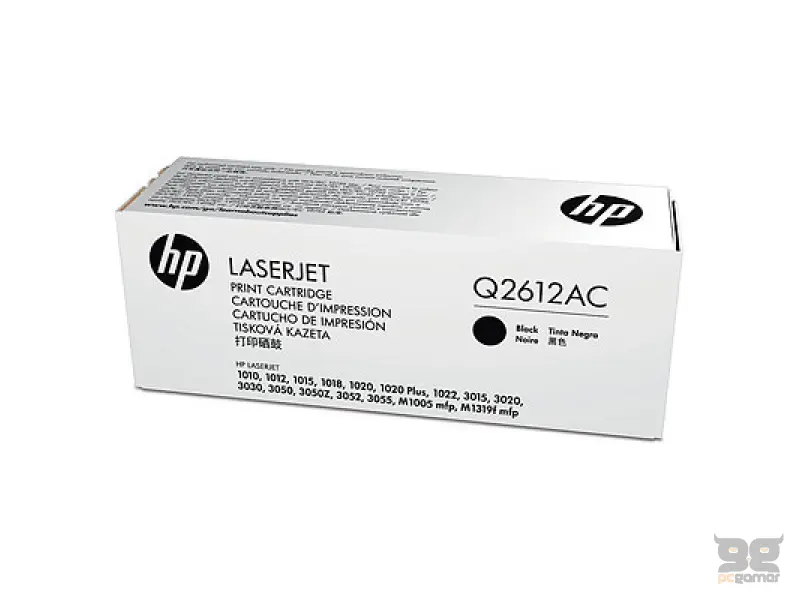 HP PPU No. 12A Black LaserJet Toner Cartridge 1020/1022/3015