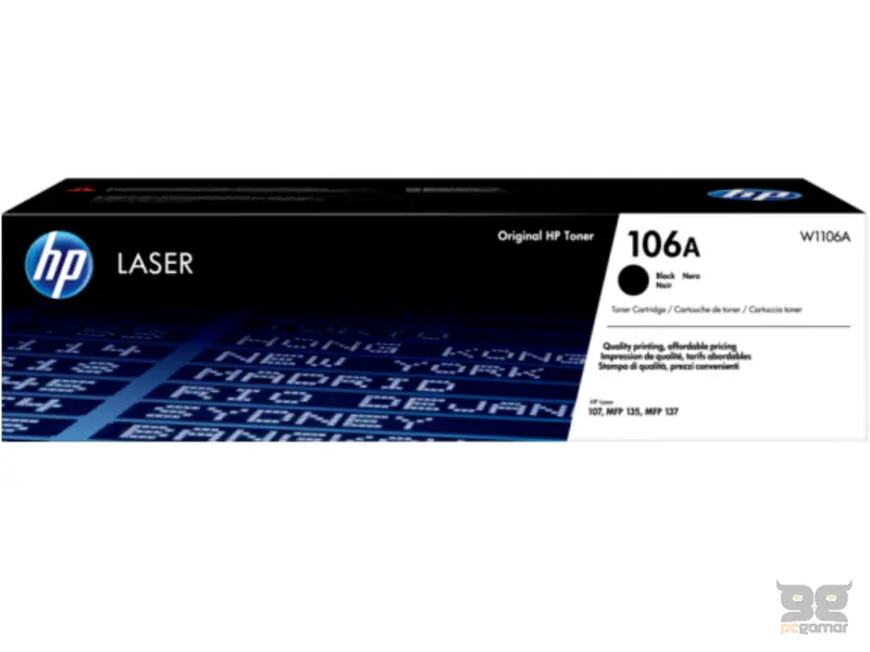 HP 106A Black Original Laser Toner Cartridge/G0