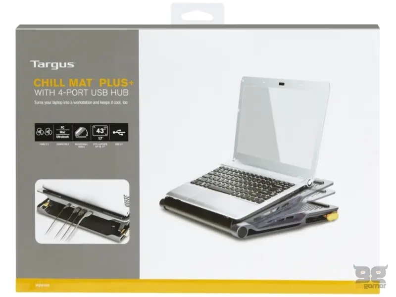 TARGUS Postolje i hladnjak za laptop Chill Mat AWE81EU, crno-sivo 