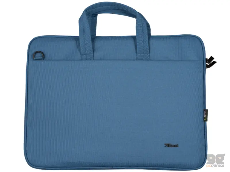 TRUST Bologna Eco-friendly Slim laptop bag for 16 inch laptops - Blue