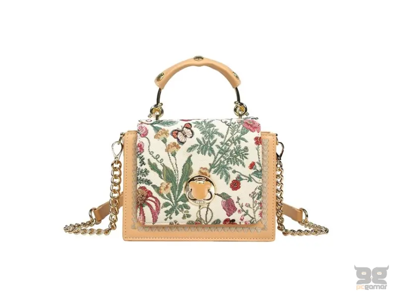 HENNEY BEAR H-495 FLORAL SUMMER BEIGE Torba 