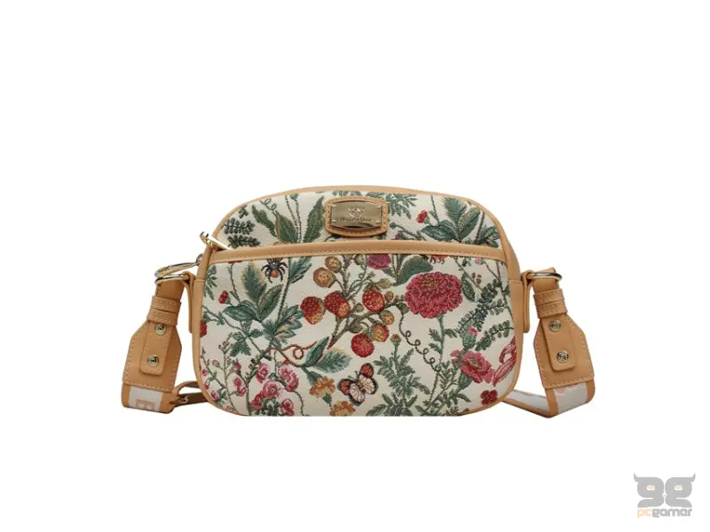 HENNEY BEAR H-1194 FLORAL SUMMER BEIGE Torba 