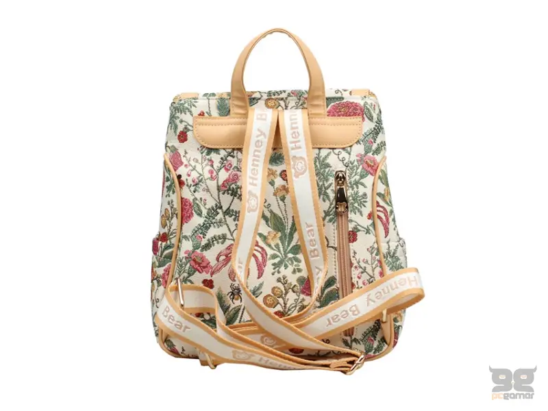 HENNEY BEAR H-1138 FLORAL SUMMER BEIGE Ranac 