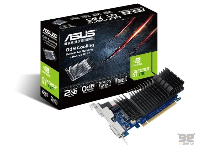 ASUS nVidia GeForce GT 730 2GB 64bit GT730-SL-2GD5-BRK 