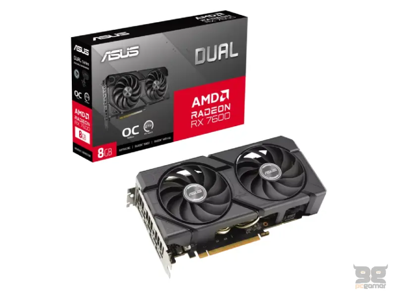 ASUS AMD Radeon RX 7600 EVO 8GB DUAL-RX7600-O8G-EVO 