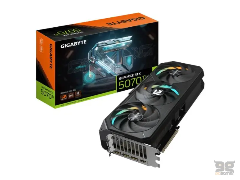 GIGABYTE nVidia GeForce RTX 5070 Ti GAMING 16GB 256bit GV-N507TGAMING OC-16GD rev. 1.0 