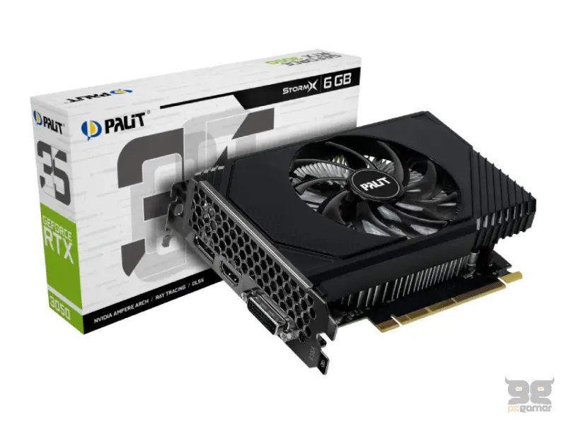 PALIT nVidia GeForce RTX 3050 6GB 96bit RTX3050 StormX 