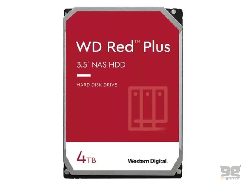 Hard Disk Western Digital Red Plus™ NAS 4TB WD40EFPX (CMR)