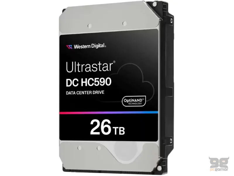 WD 26TB Ultrastar DC HC590 Data Center HDD, 7200 RPM, Up to 302MB/s, 512MB cache, SATA, CMR