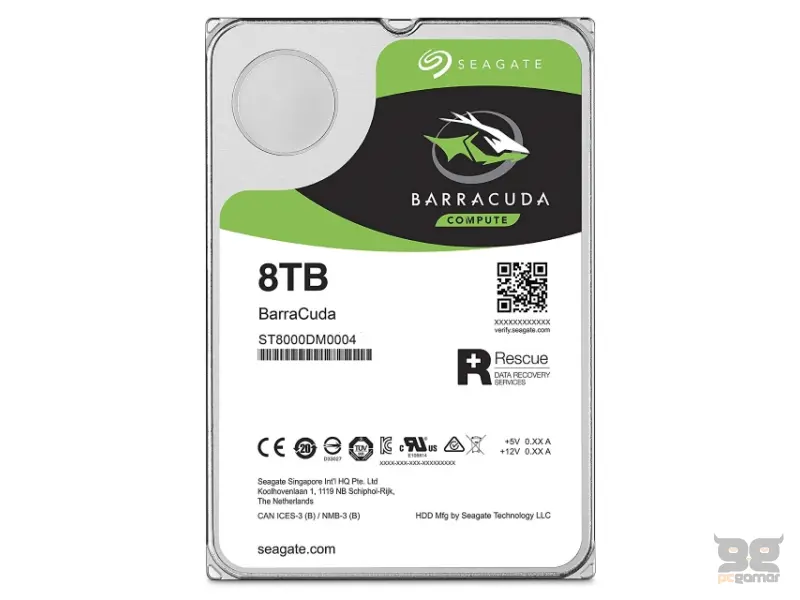 SEAGATE 8TB 3.5 inča SATA III 256MB 5.400rpm ST8000DM004 Barracuda 