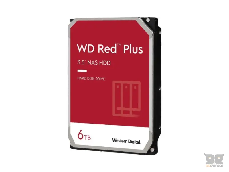 WD 6TB 3.5 inča SATA III 256MB IntelliPower WD60EFPX Red Plus 