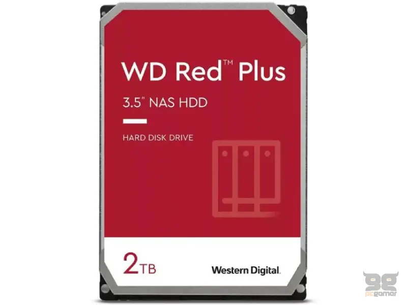 WD 2TB 3.5 inča SATA III 64MB WD20EFPX Red Plus 