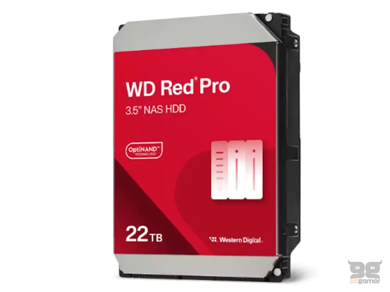 WD RED PRO NAS HDD 22TB, 3.5", 7200 rpm, 512MB cache, up to 268MB/s transfer rate