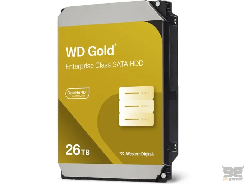 WD GOLD Enterprise HDD 26TB 3.5", 7200 RPM, 512MB Cache, up to 291MB/s transfer rate, OptiNAND