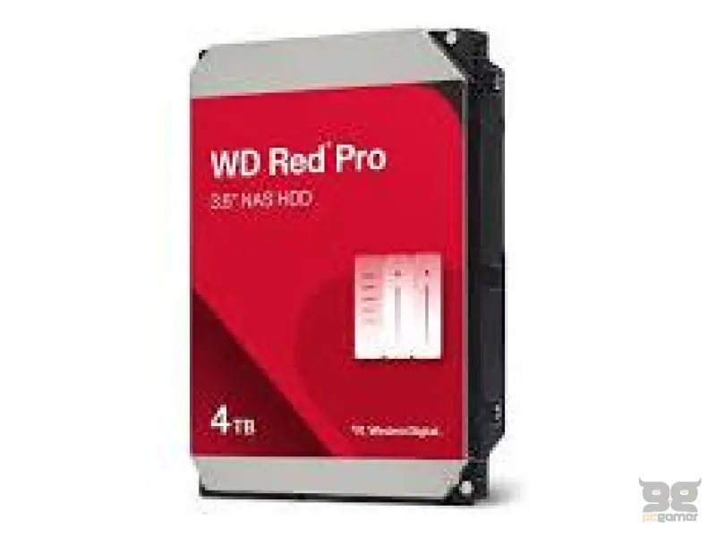 WD RED PRO NAS HDD 4TB, 3.5", 7200 rpm, 256MB cache, up to 217MB/s transfer rate