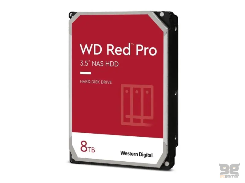 WD RED PRO NAS HDD 8TB, 3.5", 7200 rpm, 256MB cache, up to 235MB/s transfer rate