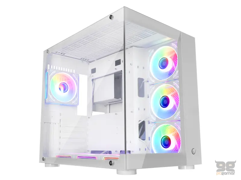 Rampage CASE ICEWAVE PRO White 7x120 ARGB