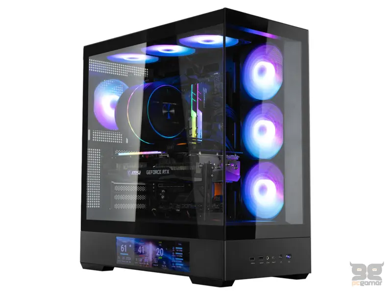Zalman CASE P40 DS 4x120 ARGB 9.1" LCD