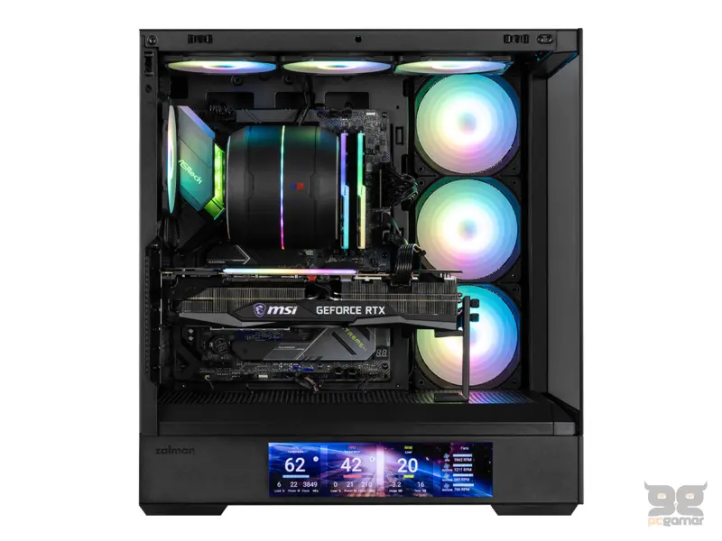 Zalman CASE P40 DS 4x120 ARGB 9.1" LCD