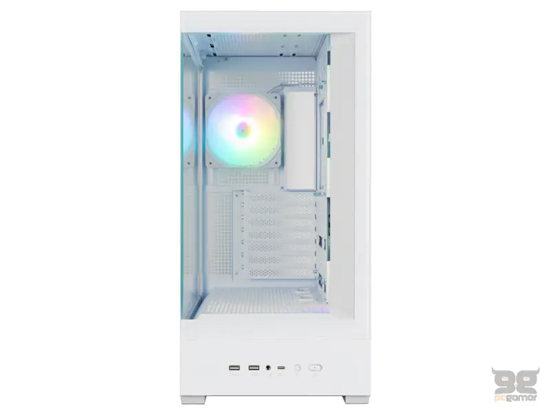 Zalman CASE P40 DS White 4x120 ARGB 9.1" LCD