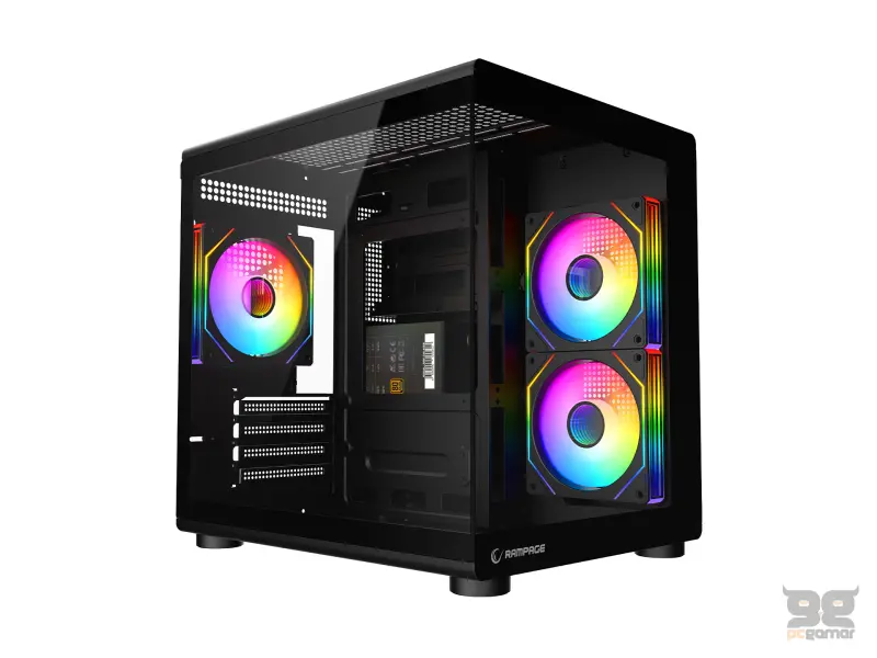 Rampage CASE MINID V1 3x120mm ARGB 750W 80+ Bronze